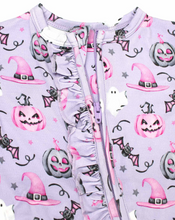 Load image into Gallery viewer, Audrey Ruffle Zipper Footie
