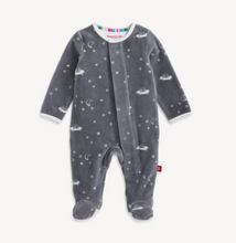Load image into Gallery viewer, Bear In Space Velour Magnetic Footie
