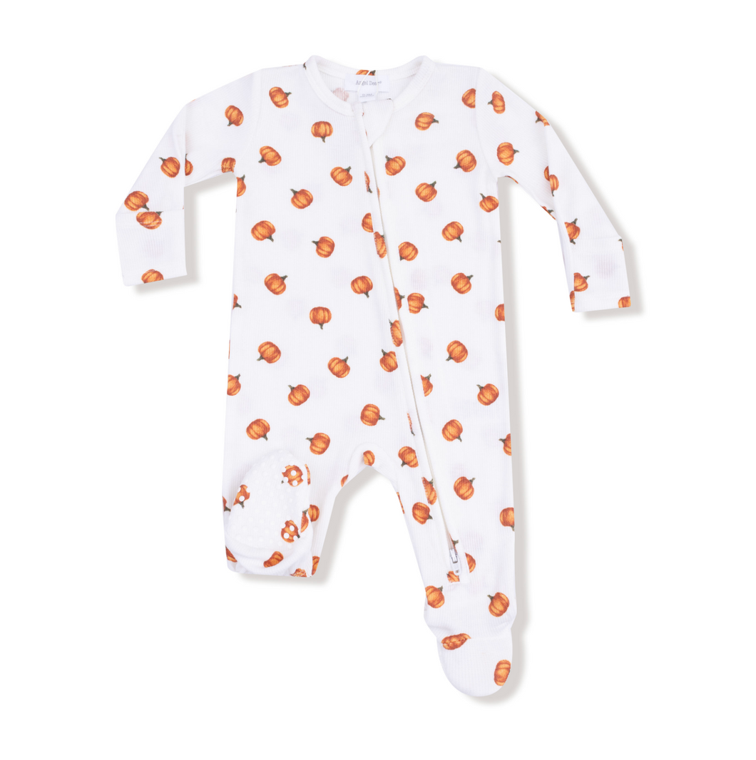 Little Pumpkins Two-Way Zip Footie
