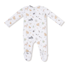 Load image into Gallery viewer, Woodland Babies Two-Way Zip Footie
