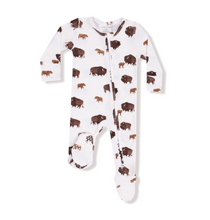 Load image into Gallery viewer, Bison Two-Way Zip Footie
