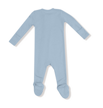 Load image into Gallery viewer, Solids Niagara Mist Two-Way Zip Footie
