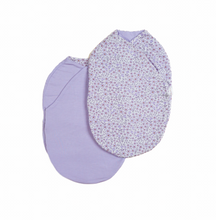 Load image into Gallery viewer, Cocoon Swaddle - Purple Posies
