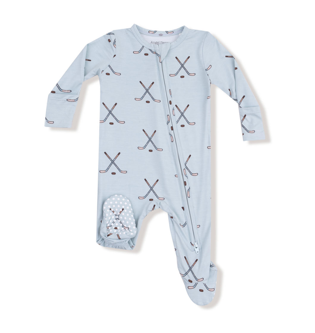 Hockey Stone Blue Two-Way Zip Footie