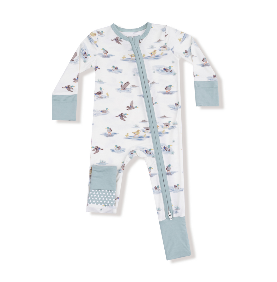 Migrating Mallards 2-Way Zipper Romper