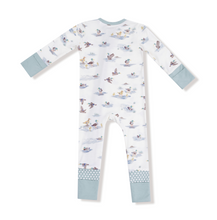Load image into Gallery viewer, Migrating Mallards 2-Way Zipper Romper
