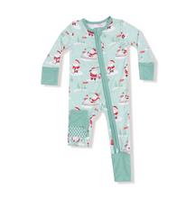Load image into Gallery viewer, Golfing Santa &amp; Elves 2-Way Zipper Romper
