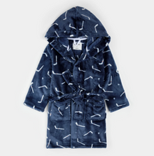 Load image into Gallery viewer, Hockey Sticks Plush Robe
