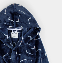 Load image into Gallery viewer, Hockey Sticks Plush Robe
