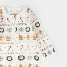 Load image into Gallery viewer, Holiday Treats Fair Isle Thermal Footie
