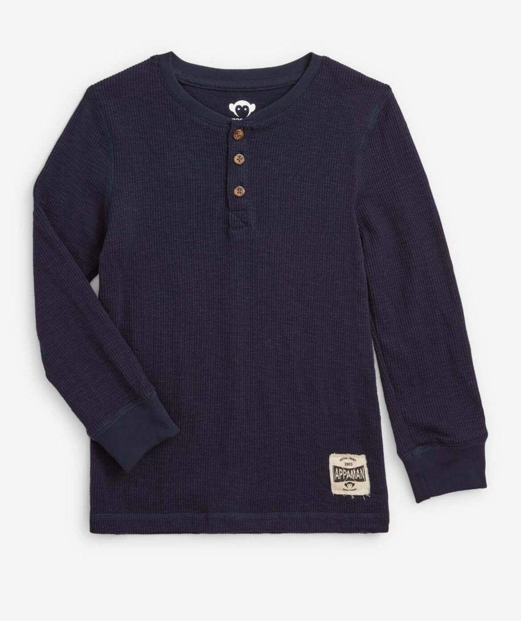 Navy Blue Thermal Henley
