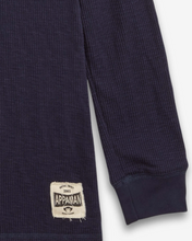 Load image into Gallery viewer, Navy Blue Thermal Henley
