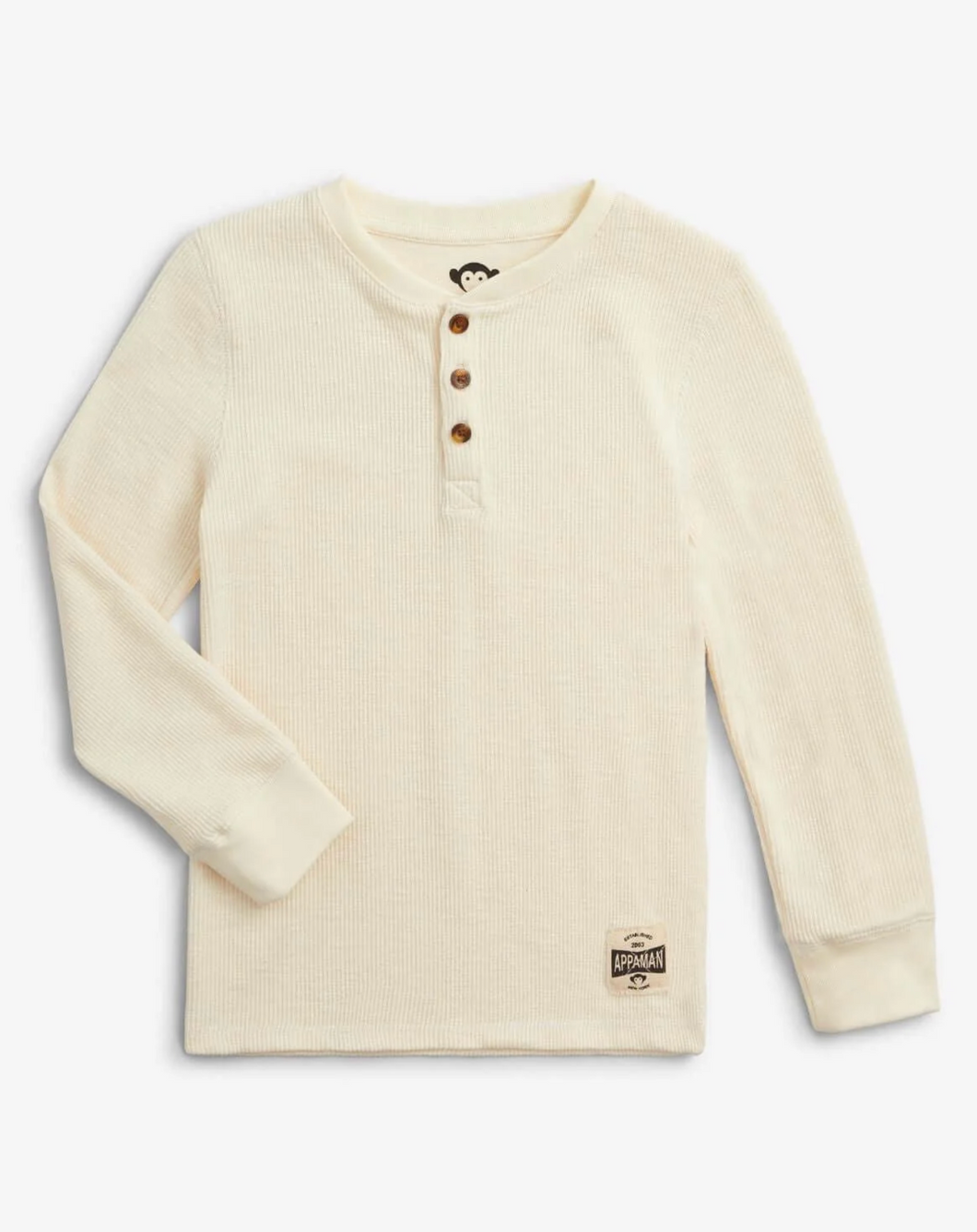 Winter White Thermal Henley