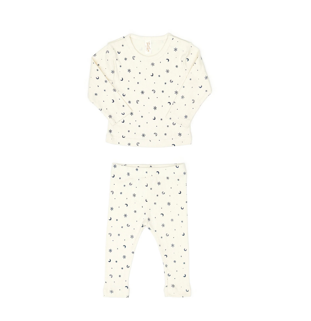 White Swan Pointelle Snowflakes Set