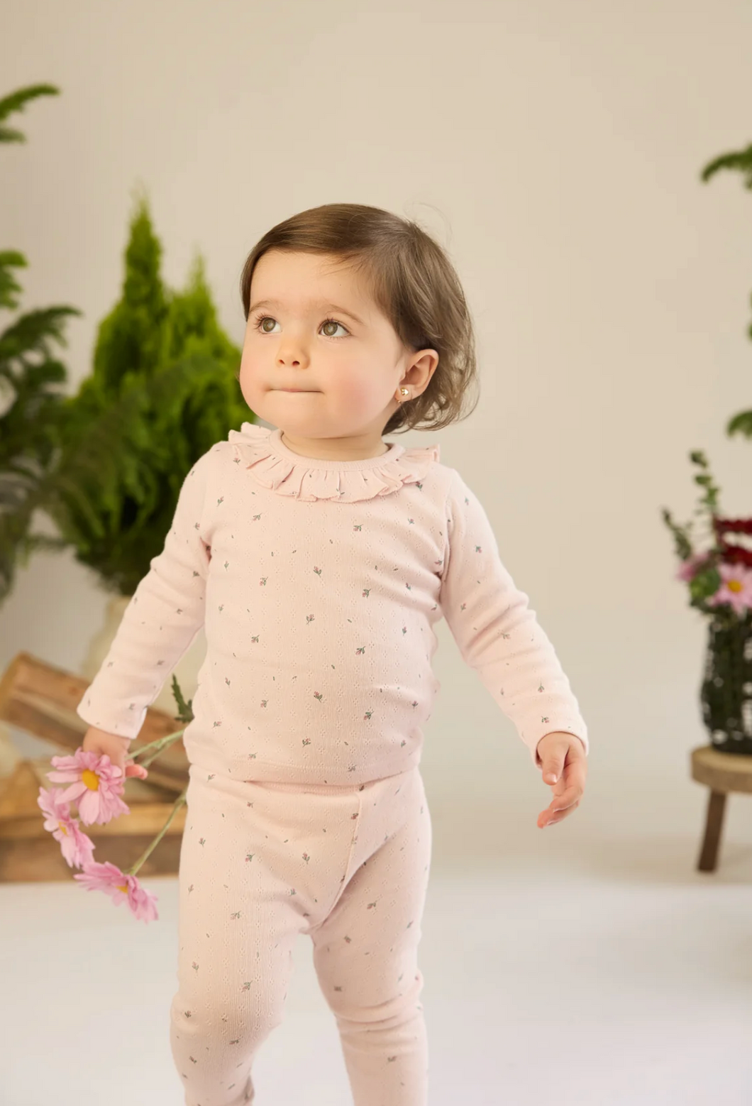 Orchid Ice Little Flowers Pointelle Set