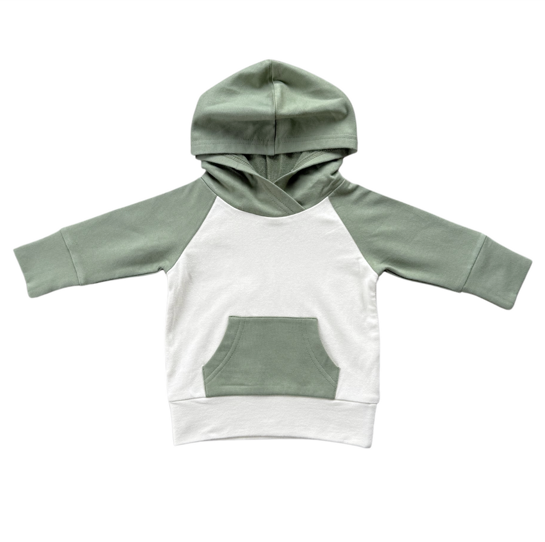 Olive Raglan Hoodie