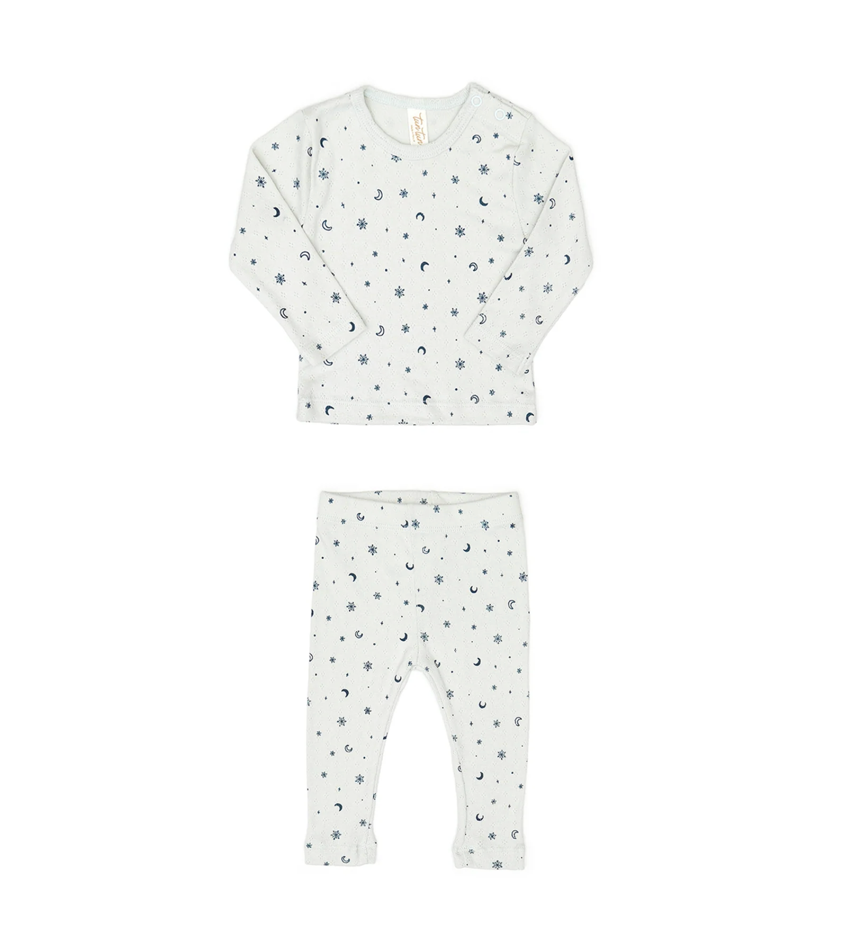 Light Blue Pointelle Snowflakes Set – Tootsie's Children's Boutique