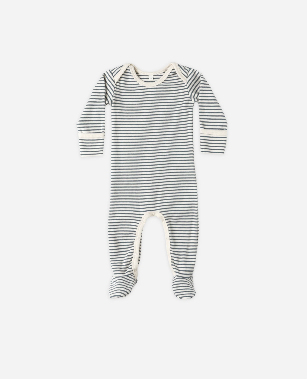 Ocean Micro-Stripe Footie