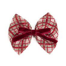 Load image into Gallery viewer, Christmas Plaid Bow Clip
