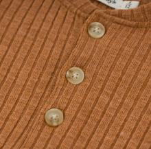 Load image into Gallery viewer, Rust Elbow Patch Rib Long Sleeve
