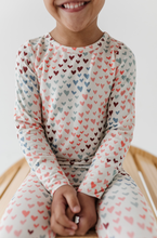 Load image into Gallery viewer, Rainbow Hearts PJ Set
