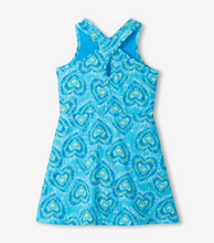 Load image into Gallery viewer, Blue Candy Hearts Active Dress
