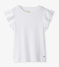 Load image into Gallery viewer, White Ruffle Sleeve Top
