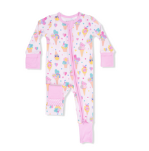 Load image into Gallery viewer, Ice Cream Fun 2-Way Zipper Romper
