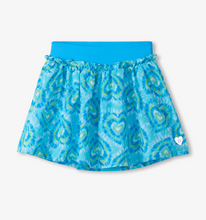 Load image into Gallery viewer, Blue Candy Hearts Ruffle Skort
