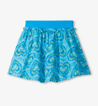 Load image into Gallery viewer, Blue Candy Hearts Ruffle Skort
