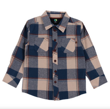 Load image into Gallery viewer, Country Blue Plaid Button Up
