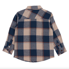 Load image into Gallery viewer, Country Blue Plaid Button Up
