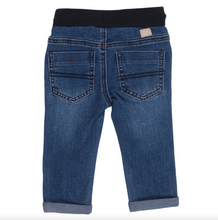 Load image into Gallery viewer, Rolled Cuff Medium Wash Denim Jeans

