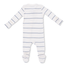 Load image into Gallery viewer, Vintage Stripe Two-Way Zip Footie
