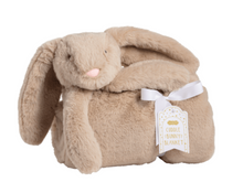 Load image into Gallery viewer, Tan Plush Bunny Blanket
