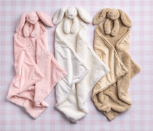 Load image into Gallery viewer, Tan Plush Bunny Blanket
