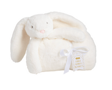 Load image into Gallery viewer, Ivory Plush Bunny Blanket
