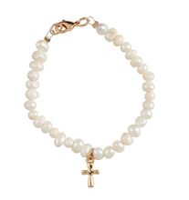 Load image into Gallery viewer, Gold Cross Boxed Bracelet
