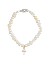 Load image into Gallery viewer, Silver Cross Boxed Bracelet
