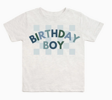 Load image into Gallery viewer, Birthday Boy Check Tee
