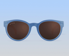 Load image into Gallery viewer, Cloudy Blue Mirrored Brown Round Sunglasses
