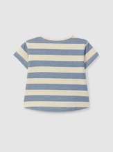 Load image into Gallery viewer, Dusty Blue Stripe Tee
