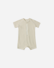 Load image into Gallery viewer, Blue &amp; Butterscotch Stripe One-Piece Swimsuit
