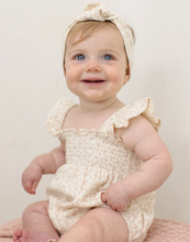 Load image into Gallery viewer, Disty Smocked Ruffle Sleeve Romper
