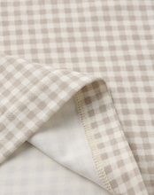 Load image into Gallery viewer, Oat Gingham Bamboo Short Sleeve Pajama Set
