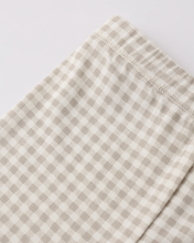 Load image into Gallery viewer, Oat Gingham Bamboo Short Sleeve Pajama Set
