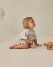 Load image into Gallery viewer, Sky Stripe Waffle Shortie Set

