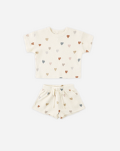 Load image into Gallery viewer, Confetti Hearts Waffle Shortie Set
