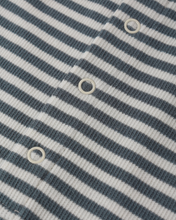 Load image into Gallery viewer, Ocean Stripe Ribbed Henley Romper
