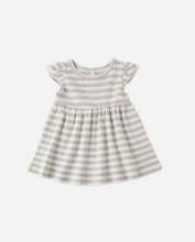Load image into Gallery viewer, Sky Stripe Flutter Sleeve Dress

